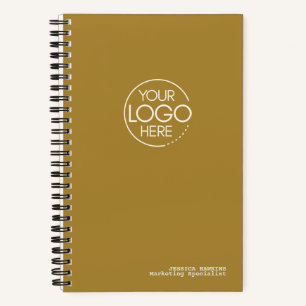 Trendiges modernes Gold-Logo Notizblock