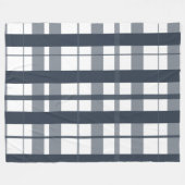 Trendiges modernes Karo Fleecedecke (Vorderseite (Horizontal))