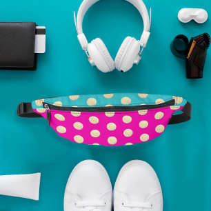 Trendiges modernes Mädchenhaftes Rosa Aquamarin Gl Bauchtasche