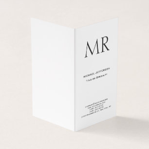 Trendiges modernes Monogramm schlicht minimalistis Visitenkarten