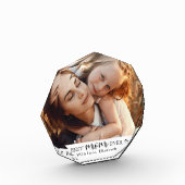 Trendiges modernes personalisiertes Muttertagsgesc Fotoblock (Links)