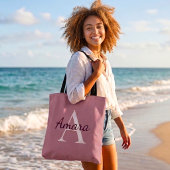 Trendiges Monogramm Amara | Tee-Rose & Beere Custo Tasche