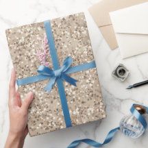 Trendiges Neutrales Beige Feines Creme Glitter Mus