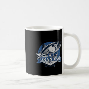 Trendiges Opa-Angler-Logo Nummer 1 Kaffeetasse
