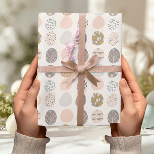 Trendiges Pastell-Oster-Ei-Geschenkpapier Geschenkpapier