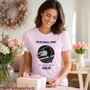 Trendiges Pickleball-Mutter-Geschenk -  T-Shirt