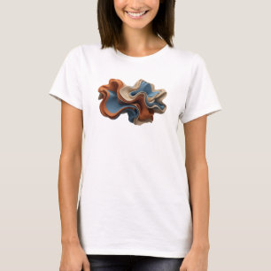 Trendiges Pink ABSTRAKTE KUNST Maßgeschneidertes T T-Shirt