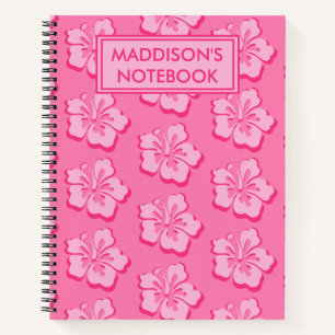 Trendiges Preppy-Tropen-Blumen-Schulfach Notizblock