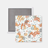 Trendiges Punktmuster Magnet (Vorderseite/Rückseite)