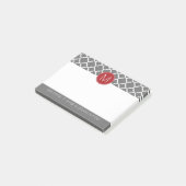 Trendiges Quatrefolienmuster mit benutzerdefiniert Post-it Klebezettel (angewinkelt)