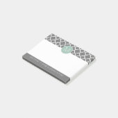 Trendiges Quatrefolienmuster mit benutzerdefiniert Post-it Klebezettel (angewinkelt)