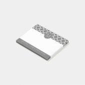 Trendiges Quatrefolienmuster mit benutzerdefiniert Post-it Klebezettel (angewinkelt)