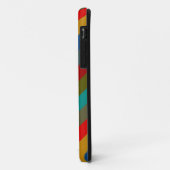 Trendiges Retro-Farbstreifenmuster Case-Mate iPhone Hülle (Hinten/Links)