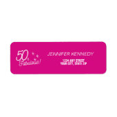 Trendiges Rosa 50. und Fantastischer Geburtstag (Vorne)