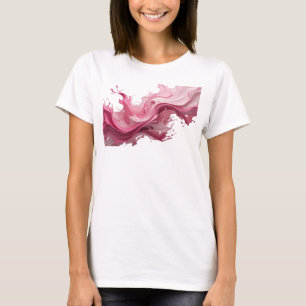 Trendiges Rosa ABSTRACT ART Design T-Shirt