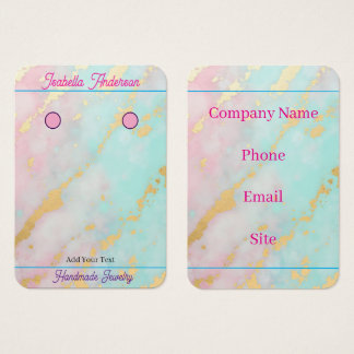 Trendiges Rosa Blush Soft Mint Gold Luxus-Kollekti