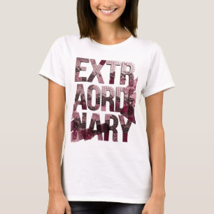 Trendiges Rosa EXTRAORDINÄRES Kundendesign T-Shirt