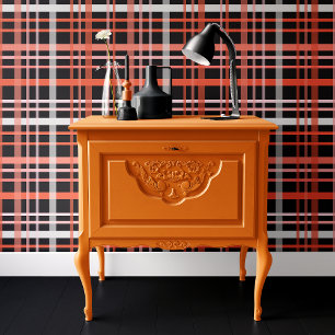 Trendiges rosa, orange und schwarzes Halloween-Kar Tapete