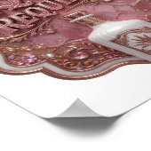 Trendiges Rosa TEQUILA ERFORDERLICH Poster (Ecke)