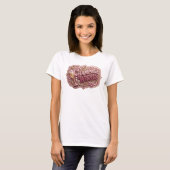 Trendiges rotes CHAMPAGNER-WÜNSCHE T-Shirt (Vorne ganz)