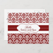 Trendiges, rotes Geschäft dank YouCards Postkarte (Vorne/Hinten)