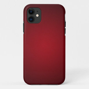 Trendiges rotes-schwarzes körniges Vignette iPhone 11 Hülle