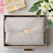 Trendiges rustikales Tartan Brown Muster Moderner Seidenpapier