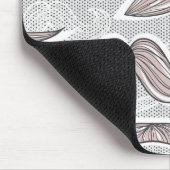 Trendiges Schnurrbartmuster Mousepad (Ecke)