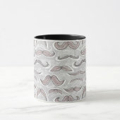 Trendiges Schnurrbartmuster Tasse (Zentrum)