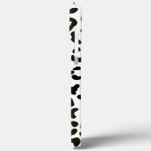 Trendiges Schwarz-Weiß-Leopard-Druckmuster Case-Mate iPhone Hülle (Rückseite / Links)