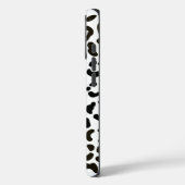 Trendiges Schwarz-Weiß-Leopard-Druckmuster Case-Mate iPhone Hülle (Rückseite / Links)