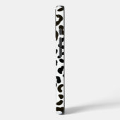 Trendiges Schwarz-Weiß-Leopard-Druckmuster Case-Mate iPhone Hülle (Rückseite / Links)