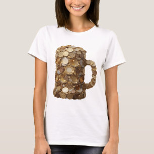 Trendiges Silber ABSTRACT ART Design T-Shirt