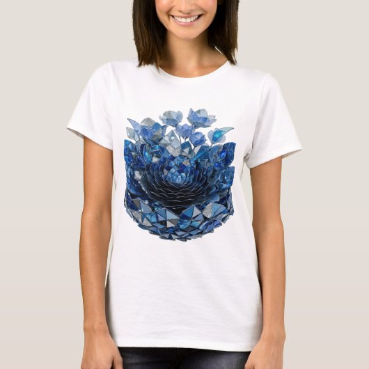 Trendiges Silber ABSTRACT ART Design v2 T-Shirt (Vorderseite)