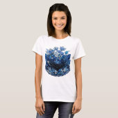 Trendiges Silber ABSTRACT ART Design v2 T-Shirt (Vorne ganz)