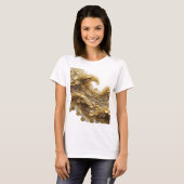 Trendiges Silber ABSTRACT ART Design v3 T-Shirt (Vorne ganz)