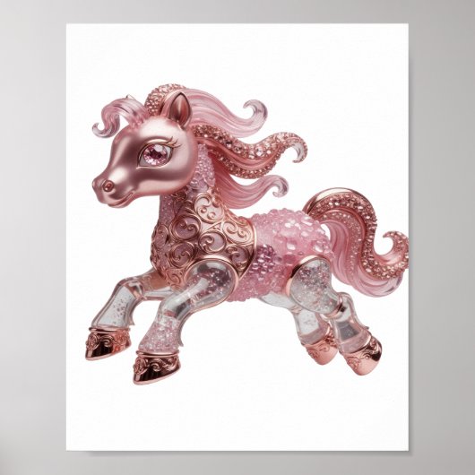 Trendiges Silber ABSTRACT ART Grafikdesign Poster (Vorne)