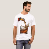 Trendiges Silber WHISKY SPLASH Textdesign T-Shirt (Vorne ganz)
