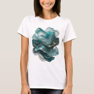 Trendiges silbernes UNIVERSE-Tragbares Kunstwerk T-Shirt