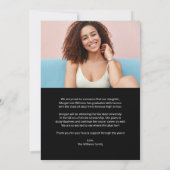 Trendiges Skriptüberlagern, Bild hinzufügen, Foto- Ankündigung (Rückseite)