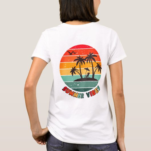 trendiges "Sommer-Feeling" T-Shirt (Rückseite)