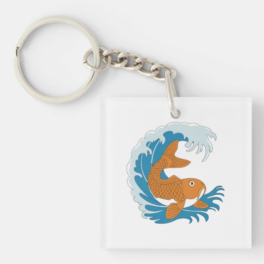 Trendiges, stilvolles Casual-T-Shirt für den tägli Schlüsselanhänger (Vorderseite)