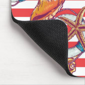 Trendiges Strandmuster Mousepad (Ecke)