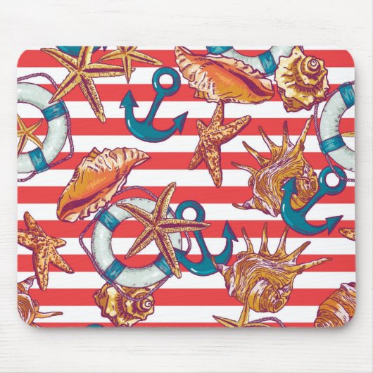 Trendiges Strandmuster Mousepad (Vorne)