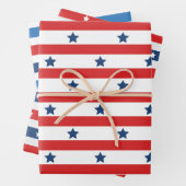 Trendiges Strickpapier, Flachblatt-Set 3 Geschenkpapier Set (Beispiel)