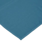 Trendiges Teal Blaues Massives Tischdecken (Schrägansicht)