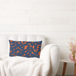 Trendiges Terrazzo-Confetti-Muster - Marineblau un Lendenkissen