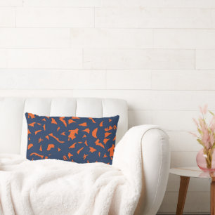Trendiges Terrazzo-Confetti-Muster - Marineblau un Lendenkissen