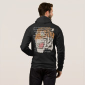 Trendiges Textdesign auf schwarzen Tigermännern ge Hoodie (Schwarz voll)