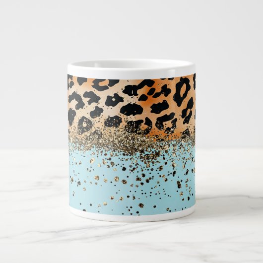 Trendiges Tierprint-Design Jumbo-Tasse (Vorderseite)